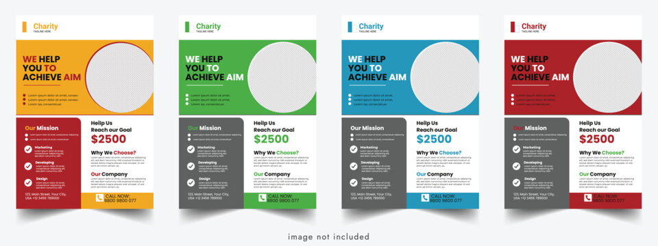 Modern Charity Flyer Design Template | Editable, Professional, and Eye-Catching for Nonprofits & Fundraising Events.