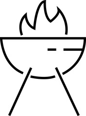 Barbecue Grill line icon