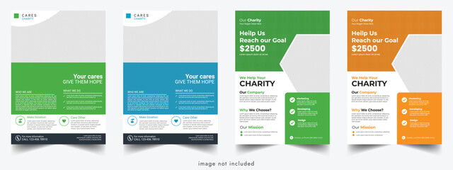 Modern Charity Flyer Design Template | Editable, Professional, and Eye-Catching for Nonprofits & Fundraising Events.
