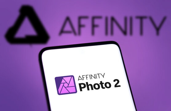 Dhaka, Bangladesh- 10 Oct 2024: Affinity Photo 2 logo is displayed on smartphone.