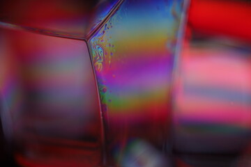B fantastic reflection of the liquid in macro, colors, surrealistic background, fantastic smooth movement	