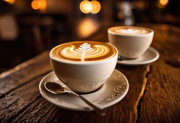 incredible close showcase intricate latte art designs capturing stunning patterns forms coffee foam, barista, beverage, creativity, texture, visual, pouring