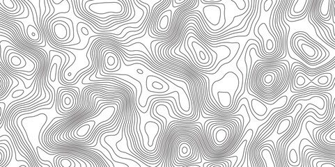 Abstract topographic contours map background. Panorama view gradient multicolor wave curve lines banner background design. 