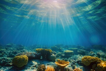 Fototapeta premium Underwater Sea underwater outdoors nature.