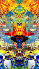 Abstract background wallpaper. Ethnic pattern. Mixtures of oil paint. Trendy hand painting canvas. Wall decor and Wall art prints Idea. 3D Texture. Art object