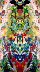 Fototapeta premium Abstract background wallpaper. Ethnic pattern. Mixtures of oil paint. Trendy hand painting canvas. Wall decor and Wall art prints Idea. 3D Texture. Art object