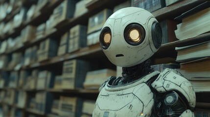 Fototapeta premium Artificial Intelligence in Document Analysis with Machine Learning