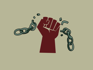 hand holding a chain