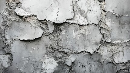 Obraz premium Close-up of a Cracked and Weathered Concrete Wall