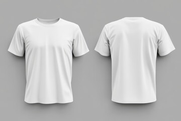 Naklejka premium Clean and Simple T-Shirt Design Layout, Blank White Shirt Ready for Customization
