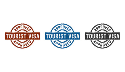 Tourist Visa approved stamp and stamping