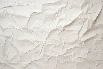 Obraz premium Crumpled paper background backgrounds white textured.