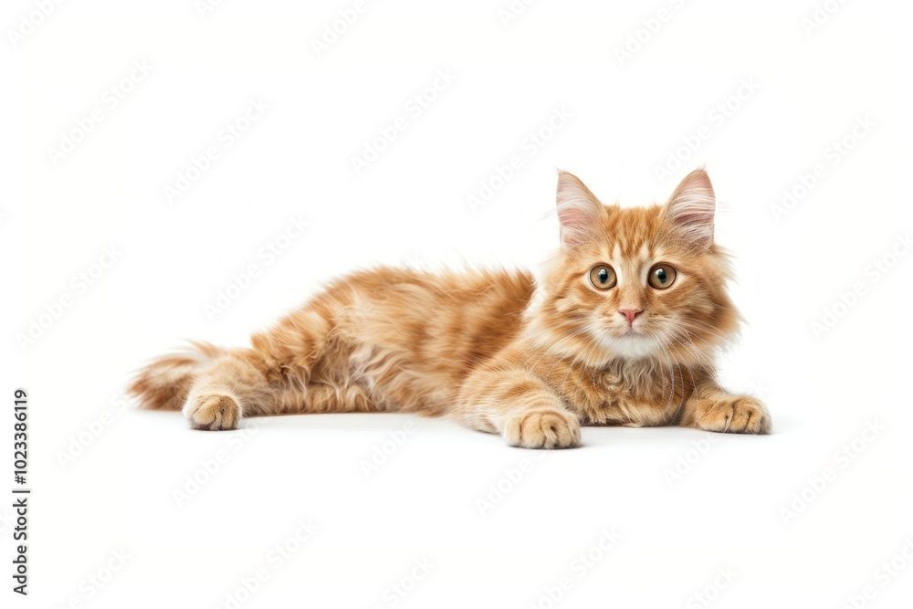 Poster Ginger cat mammal animal kitten.