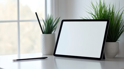 Fototapeta premium Elegant Minimalist Tablet with Clean Design