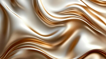 Abstract Draped Golden Fabric Texture