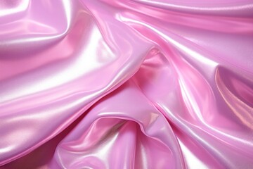 Obraz premium Pink holographic color nail backgrounds silk softness.