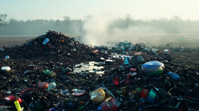 Mounting piles of rubbish and huge pollution, piles of odors and toxic residues
 - Powered by Adobe