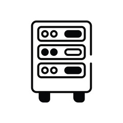Server Rack vector icon