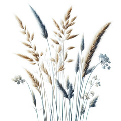 dried flowers on white background
bouquet of flowers