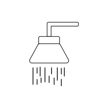 recommend clip art: shower icon vector illustration, isolated on white