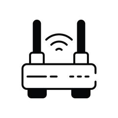 Obraz premium Modem vector icon