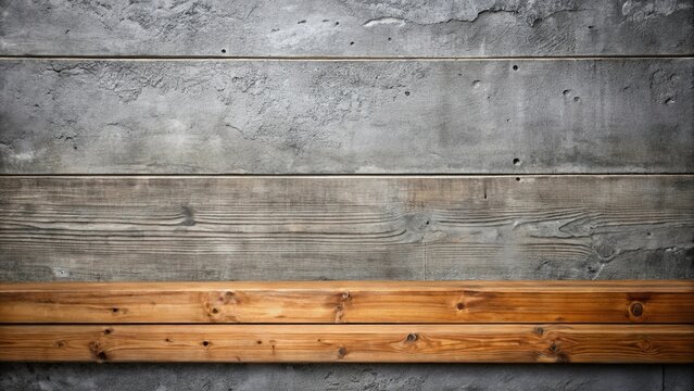 Grey rough textured concrete wall wood plank board formed concrete wall texture background
