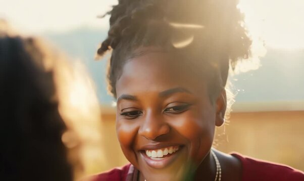Ethiopian Woman Playing Board Games with Family on Rainy Day