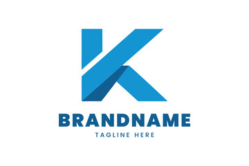 Minimalist K letter logo