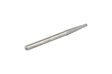 cutter for hand engraver and drill with diamond filings, isolated from background