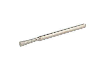 cutter for hand engraver and drill with diamond filings, isolated from background