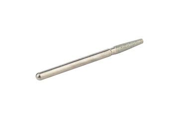 cutter for hand engraver and drill with diamond filings, isolated from background