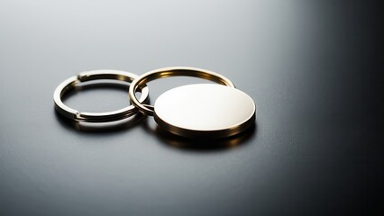 Showcase your logo or design with a stylish keychain mockup. Perfect for presenting branding ideas in a realistic and eye-catching manner