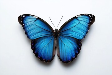 Obraz premium Stunning Blue Butterfly with Intricate Wing Patterns