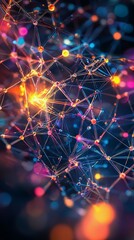 Vibrant Geometric Shapes: A Stunning Display of Color and Light