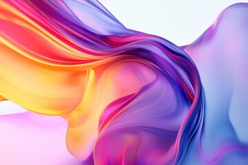 Obraz premium Colorful Abstract Flowing Waves Design