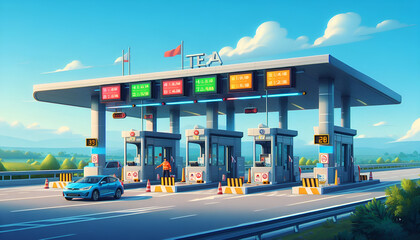 Toll Stations with Enhanced Security Features