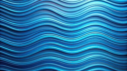 Groovy elegant wavy background texture in bright blue