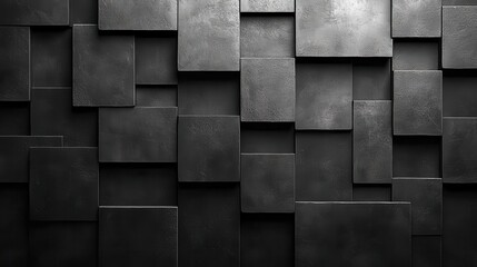 Concrete Cubism: Industrial Chic Tessellation in Monochrome Shadows