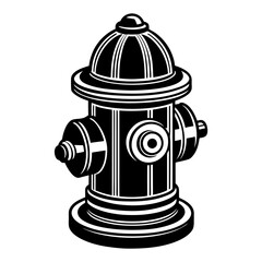 fire hydrant icons. Fire hydrant silhouette water hydrant symbol. Vector illustration