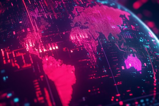 Economic data visualizations backdrop showcasing pandemic trends and worldwide financial dynamics, coronavirus impact analysis, stock market fluctuations - Powered by Adobe