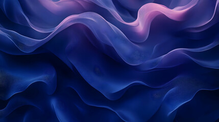 Obraz premium Abstract Blue and Purple Wavy Background Illustration