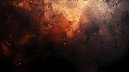 Abstract Background - Dark Orange and Brown Textured Wall