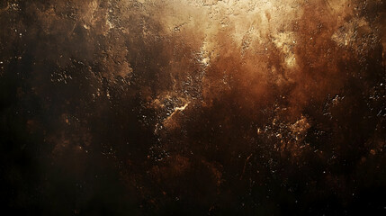 Dark Brown Abstract Background With Golden Specks