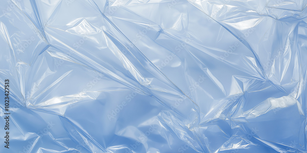 Poster transparent plastic wrap texture forming an abstract background design