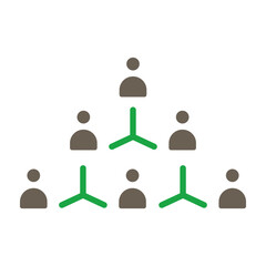 Organization Chart Icon Design