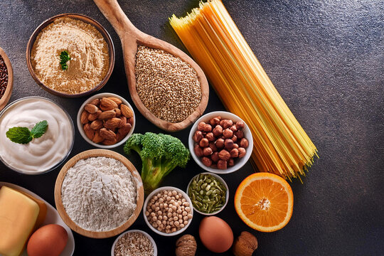 alimentos prohibidos con tacc gluten, concepto de buena alimentacion, celiaco celiaquia prevencion