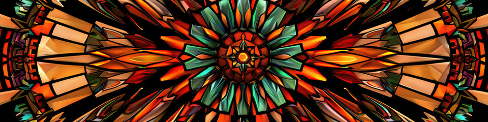 An abstract representation of a traditional Mexican blanket, its intricate patterns and earthy colors reflecting the region's heritage.