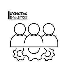 Management Icon. Teamwork management icon. Business team.  Teamwork illustration, flat style vector. part 2