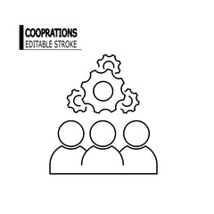 Management Icon. Teamwork management icon. Business team.  Teamwork illustration, flat style vector. part 3