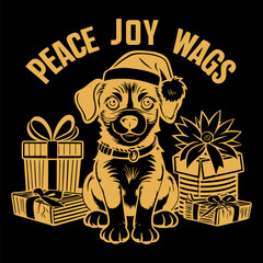 christmas t-shirt design. Hand-drawn lettering for apparel fashion. Vector graphic typographic design 